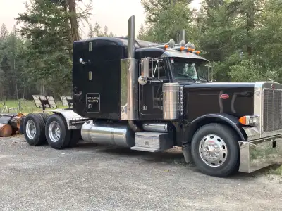 2002 Peterbilt 379L 6NZ Cat, 18 spd, 46 rears w/ 411 Lockers New Drive tires $62,000. 250 417 9770 N...