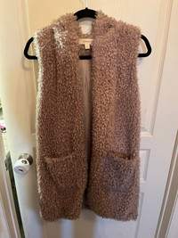 Women’s Brown Furry Vest