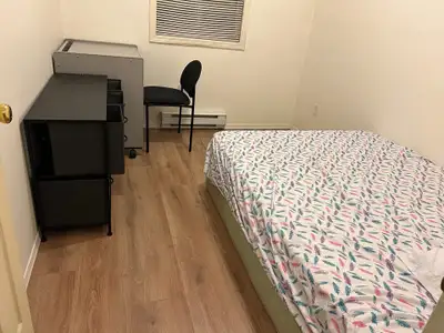 Hi,everyone Looking for a FEMALE student to fill one furnished room in three rooms in ground level s...