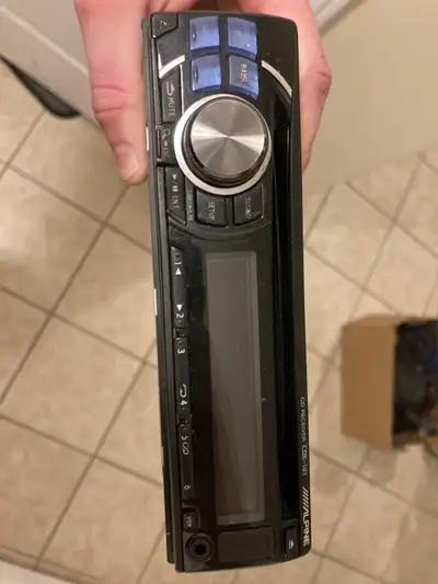 Used Alpine CDE-121 CD Receiver Car Stereo - Good Condition, USB, View more