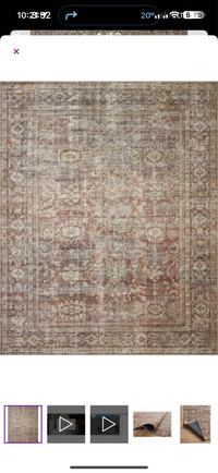 5x7’6 Loloi Georgie Area Rug