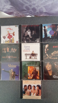 10 Cd musiques Soundtrack Music CDS