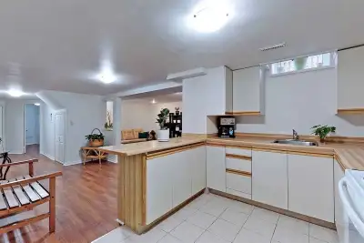 Spacious 2 bedroom with utilities, internet and parking. Full kitchen and a large living room with p...