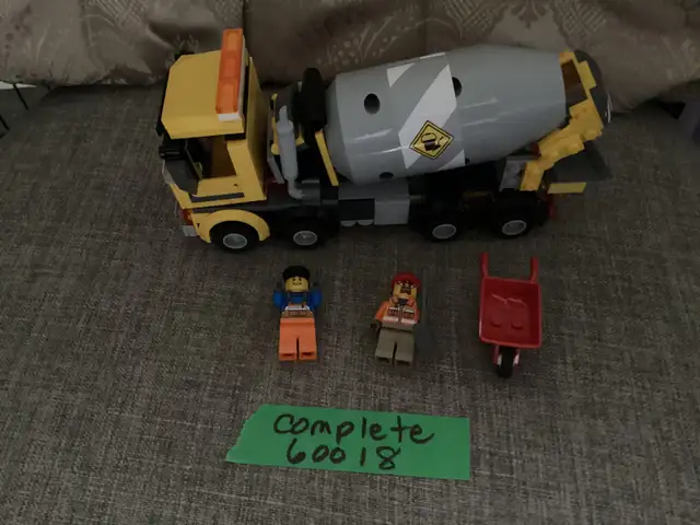 Rare Complete LEGO 60018 Cement Mixer Construction Concrete City in Toys & Games in Brantford - Image 3