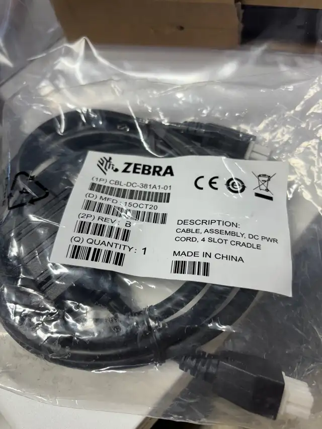 Zebra Power Adapter SAWA-58-90012A and Zebra - power cable CBL-D in Cables & Connectors in Cambridge - Image 7