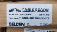 Belden SH100WH metal cable runs - 96" x 1" x 1" - white - qty 10
