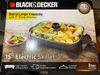 BLACK+DECKER Electric Skillet, 12”x15”, Deep Dish, Non Stick