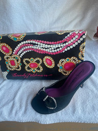 NEW  SUEDE RHINESTONE SHOES  GUESS & MORE