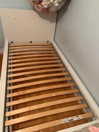 twin ikea bed 100$, View more