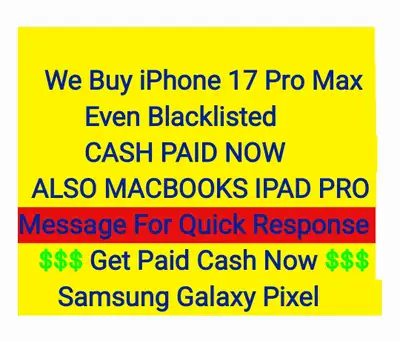 Cash Paid For Iphone 17 Pro Max, View more