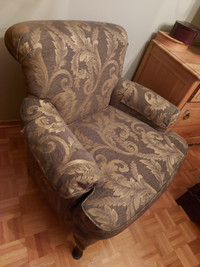 Fauteuil fabric accent chair