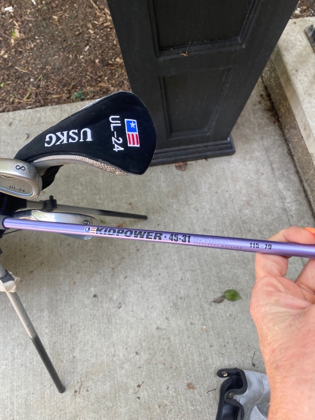 U.S. Kids Golf UL24 Purple 4531 Left Handed Set w/ Bag, 6Iro Golf