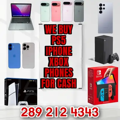 INSTANT CASH FOR YOUR TECH – WE COME TO YOU! Why deal with low-ball trade-in offers or sketchy meetu...