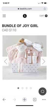 Baby girl gift basket for sale