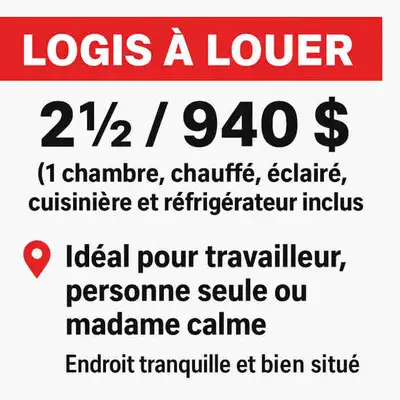 6 rue Desrosiers Située dans un Block de 3 Logement près du Boul Lorrain ( stations lorrain sto) 1 C...