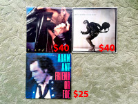❤️ George Michael, Bryan Adams, Adam Ant, Vinyls ($25-$40) ❤️