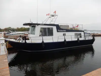 'Precious Metal', is a custom built aluminum house cruiser. 12' beam 39" draft. Design inspired be t...