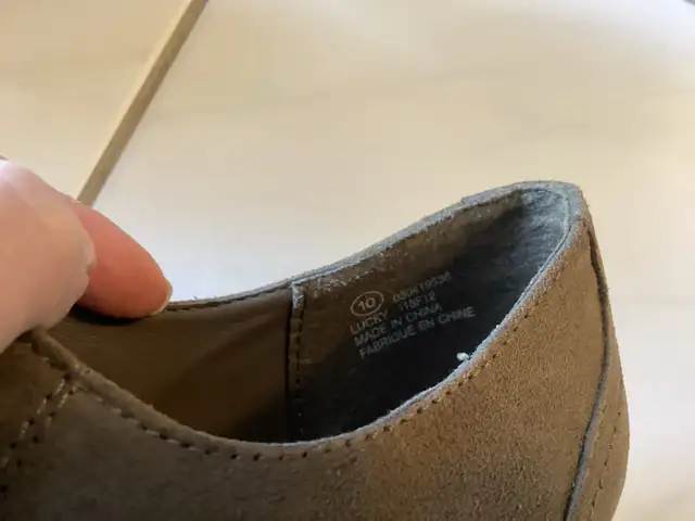 Tan Faux Suede Heels - Women’s Size 10 in Women's - Shoes in Oshawa / Durham Region - Image 6