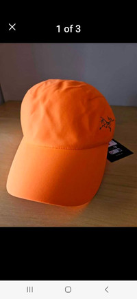 BNWT Arcteryx Calvus cap hat orange L/XL
