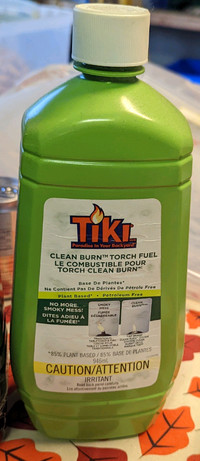 Tiki Torch Fuel over 100 ounces open bottles 