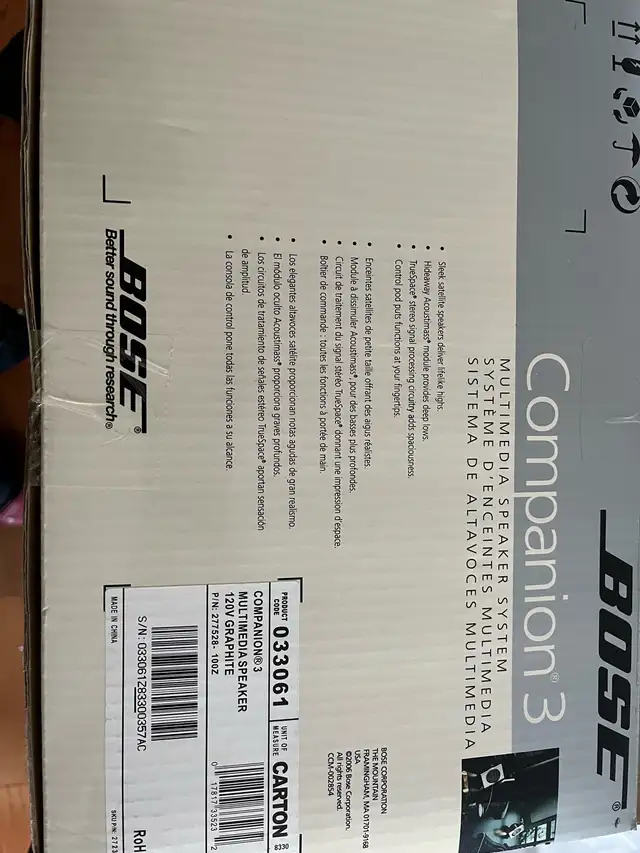 BOSE  Multimedia Speaker System  in Speakers in Winnipeg - Image 3