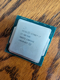 Intel i7-10700K 8 core 16 thread processor (LGA 1200)