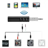 Wireless Bluetooth 5.0 Receiver Adapter 3.5mm Jack For Car Music