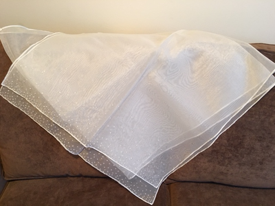 Ivory Crystalline Shawl, View more