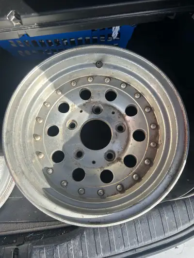 I have two of them, they could use a cleaning, I was told that they are for a GMC Truck. 5.5 inches...