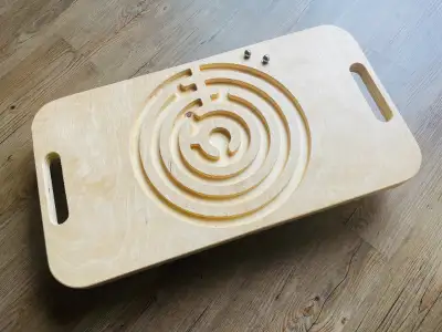 Balance board with a maze, View more