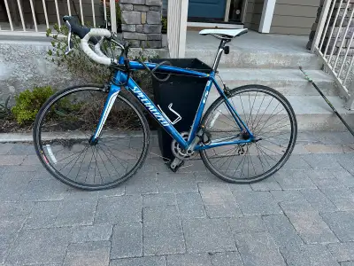 Great fast road bike. Size M. I just moved to a gravel bike for country. Recent tune up.