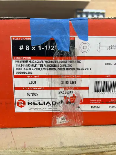 Washer head wood screw., View more