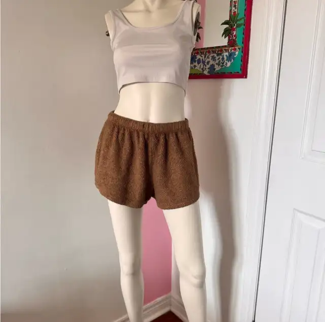 Woman’s Fuzzy Brown Shorts in Women's - Bottoms in Oshawa / Durham Region - Image 2