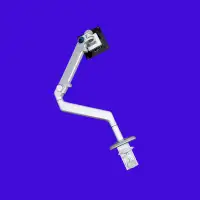 Humanscale M2 Single Monitor Arm Stand Desk Clamp Silver K6690