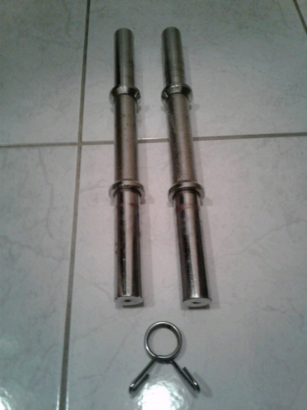 Adjustable weight solid steel dumbbell bars $20 in Exercise Equipment in City of Toronto - Image 2