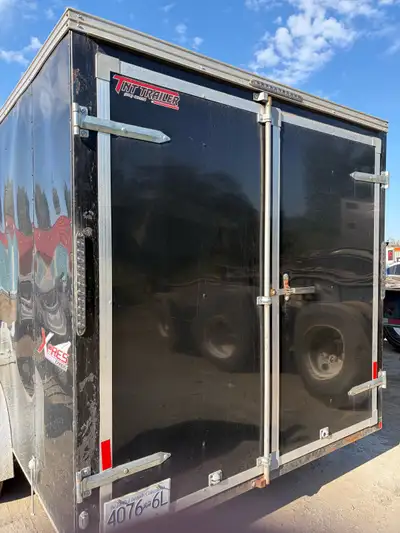 7x16 enclosed trailer with barn doors
