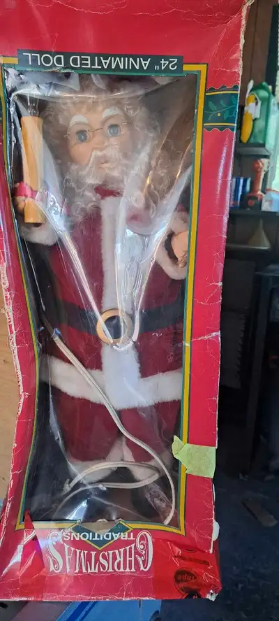 Xmas statue  for all 3 off them they are collectables, View more