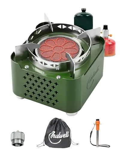 (New)Indwell Infrared Camping Stove, CSA Certified Windproof Pro, View more