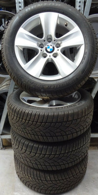 BMW X5 5 Ser OEM Rims & Tires Dunlop Winter Maxx P255/55 R18