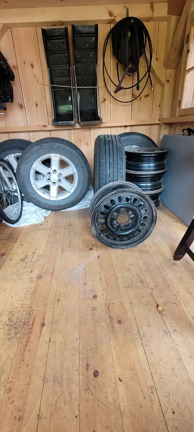 255/65 R 18 came off of a Saturn Outlook ( fits GM) less than 4000 kms. on them. Also 17" winter rim...