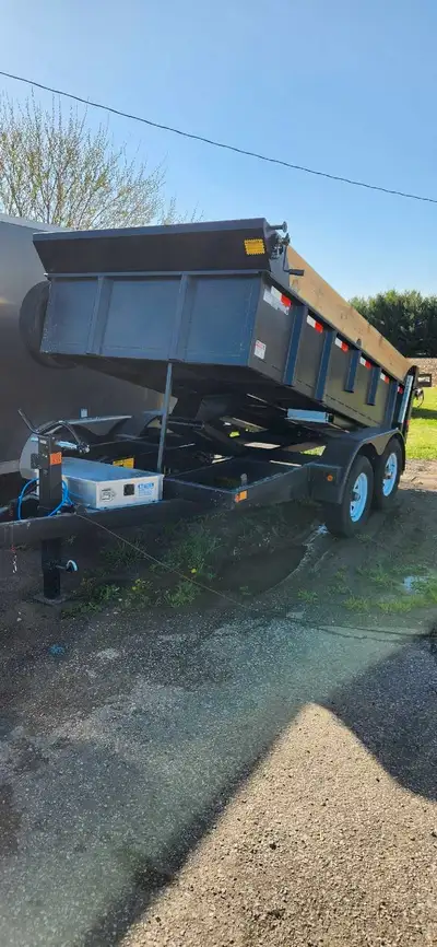 Top Trailer's 519-fivefivezero-7043 6x12 Dump trailer for rent Great for yard clean up, mulch, grave...