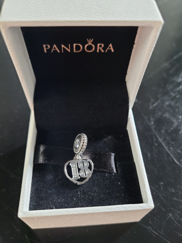 18th celebration Pandora dangle charm in Jewellery & Watches in Brandon