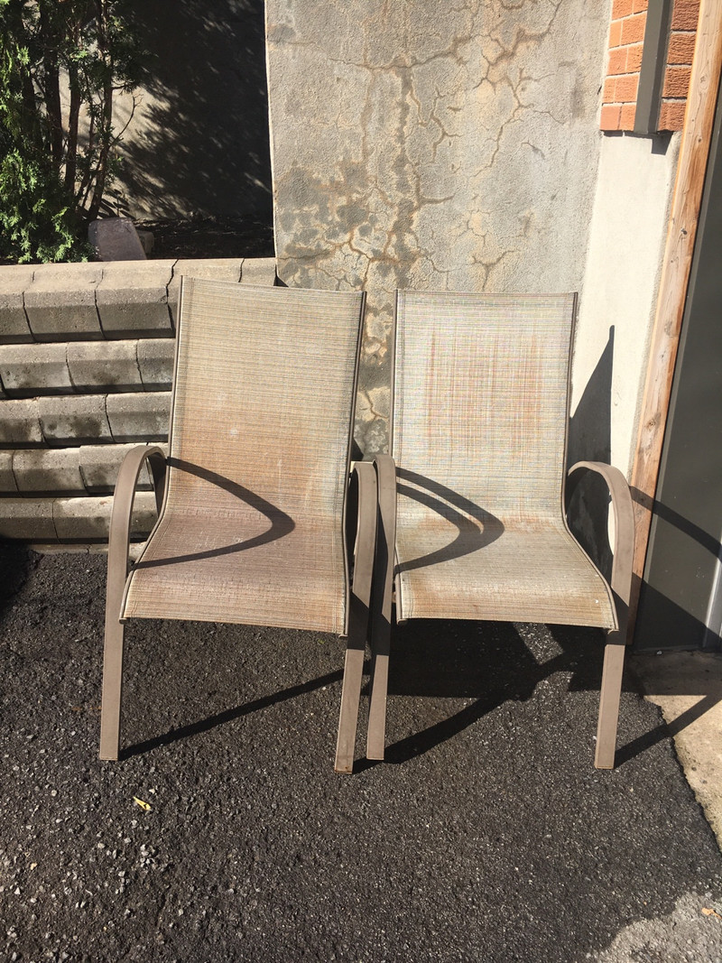 Chaise patio deux Mobilier pour terrasse et jardin Ville de