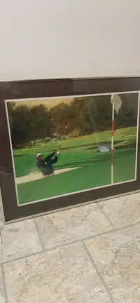 Golf signed and numbered large pictures!!! Collectible!!
