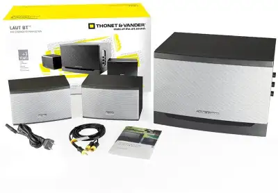 Thonet & Vander Laut Bluetooth 340 Watt 2.1 Speaker w/ Subwoofer, View more