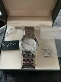Pristine Gucci  Stainless Steel Swiss Made Watch