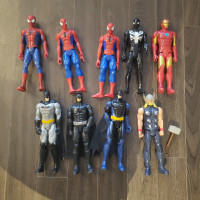 9 figurines Marvel DC hasbro 30cm hauteur 