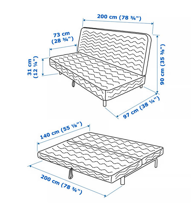 IKEA futon sofa bed in Couches & Futons in Ottawa - Image 2
