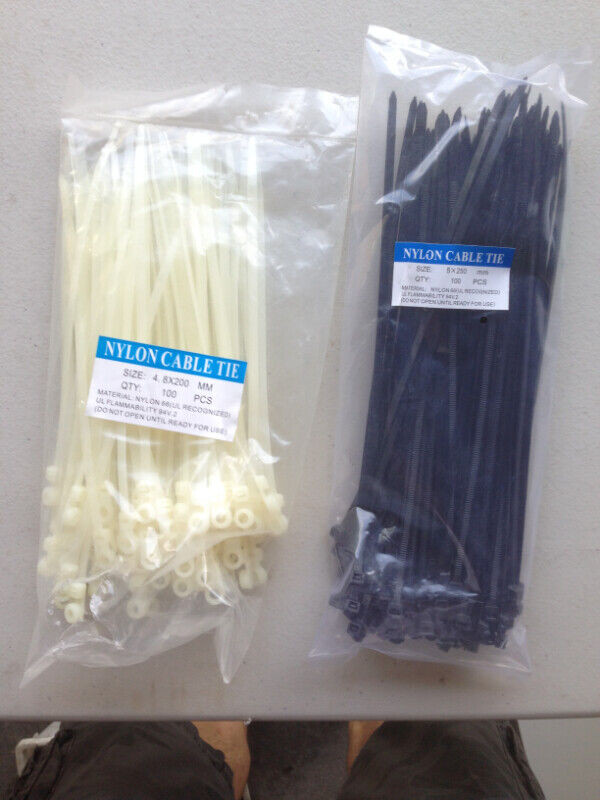 2 New Bags of Zip Ties / Nylon Straps / Cable ties – $8/bag in Other in Ottawa