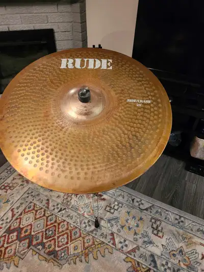 Great condition Paiste Rude 24" Ride/Crash drum cymbal., View more